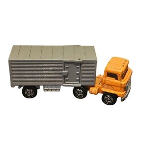 Tomica Himo Vintage Orange Gray Japan Semi Trailer Panel Van Diecast Toy